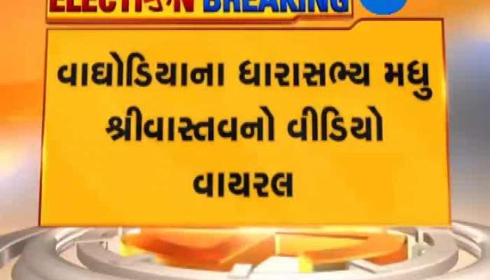 વાઘોડિયાના ધારાસભ્ય મધુ શ્રીવાસ્તવનો વીડિયો થયો વાઇરલ