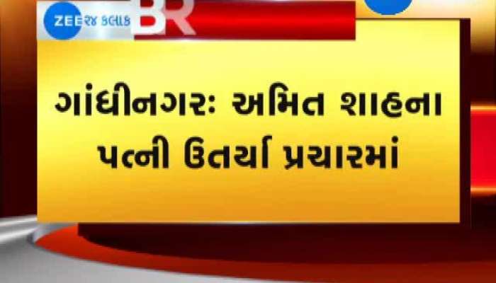 લોકસભા ચૂંટણી 2019 અમિત શાહના પત્નિ પ્રચાર મેદાનમાં, જુઓ વીડિયો