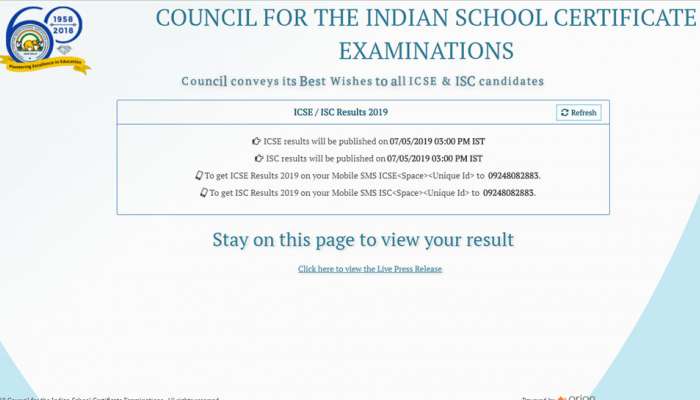 ICSE Results 2019: CISCE ધોરણ 10 અને 12નું પરિણામ જાહેર, આ રીતે કરો ચેક 