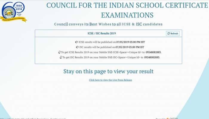 ICSE Results 2019: CISCE ધોરણ 10 અને 12નું પરિણામ જાહેર, આ રીતે કરો ચેક 