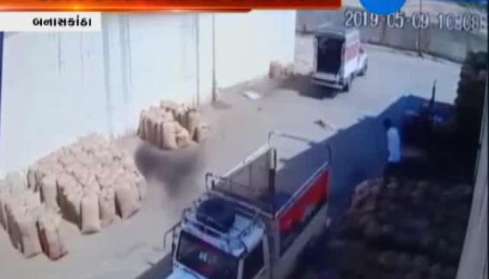 થરાદ માર્કેટયાર્ડમાં એક બેફામ જીપનો CCTV વીડિયો આવ્યો સામે 