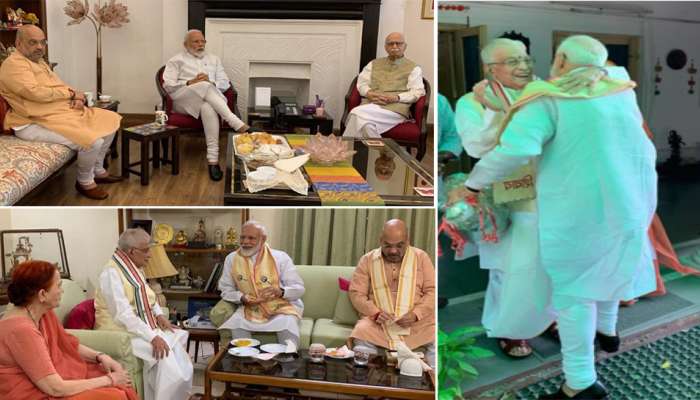 લોકસભા ચૂંટણીમાં વિજય પછી PM મોદીએ લીધા અડવાણી અને મુરલી મનોહર જોશીના આશિર્વાદ 