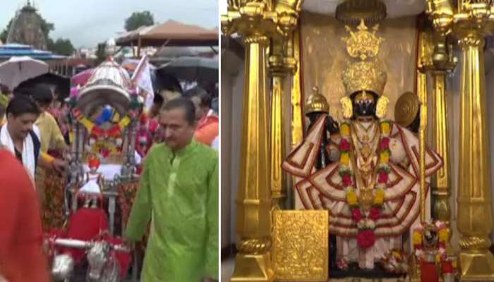 યાત્રાધામ શામળાજીમાં ચાંદીના રથમાં બિરાજમાન થઇ શામળિયાની નિકળી રથયાત્રા