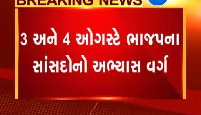 3 અને 4 ઓગસ્ટે ભાજપના સાંસદોનો અભ્યાસ વર્ગ, સાંસદોને દિલ્હીમાંં જ રહેવાની સૂચના 