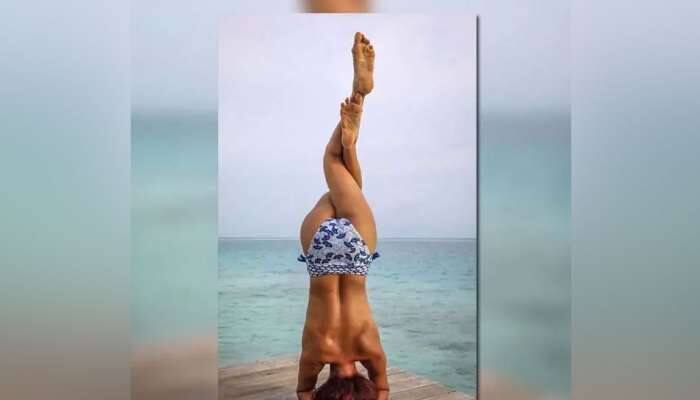 હિરોઇનોમાં ચાલ્યો Topless થઈને યોગ કરવાનો ટ્રેન્ડ, લેટેસ્ટ નામ છે...