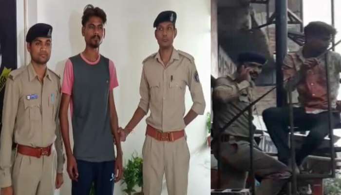 યુવતીના ગળા પર છરી મારી તેનું અપહરણ કરનારા આરોપીને લોકોએ ચખાડ્યો મેથીપાક
