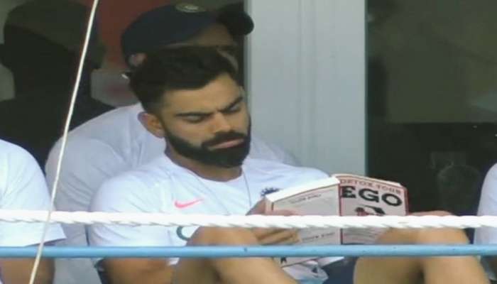 IND vs WI: કેપ્ટન વિરાટ કોહલી વાંચી રહ્યો હતો આ પુસ્કર, તસ્વીર થઈ વાયરલ 