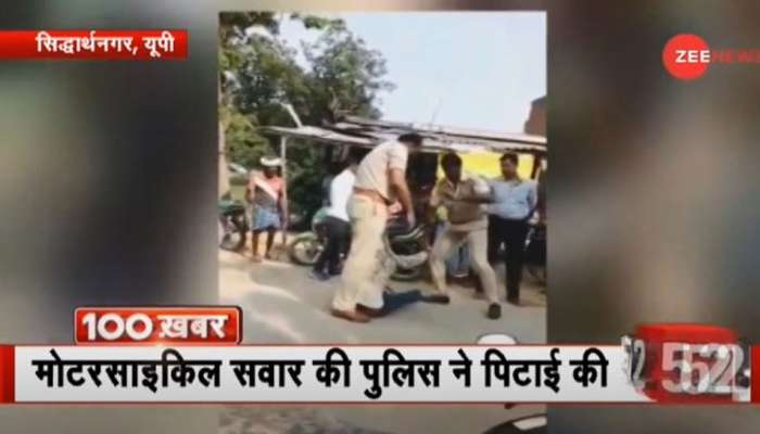 VIDEO: રક્ષક કે ભક્ષક છે આ UP પોલીસ?, બાઈક પર બાળક સાથે જઈ રહેલા યુવકને અધમૂઓ કરી નાખ્યો