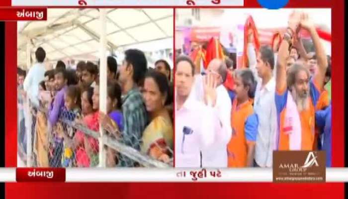 Devotees Throng At Ambaji Temple, Watch Video