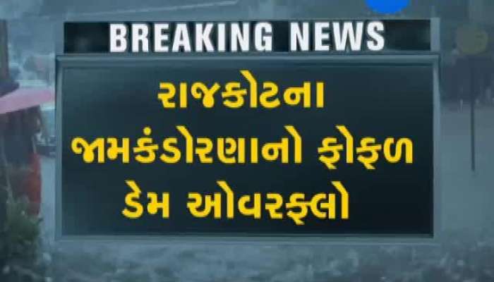 રાજકોટ : ફોફળ ડેમ ઓવરફ્લો થતા લોકોએ માણી નહાવાની મજા