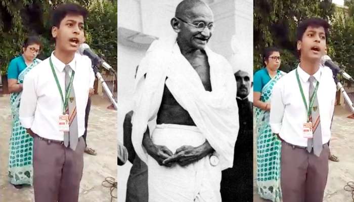 Video: મહાત્મા ગાંધી પર વારાસણીના આ વિદ્યાર્થીએ આપ્યું ભાષણ, સાંભળીને હોશ ઉડી જશે