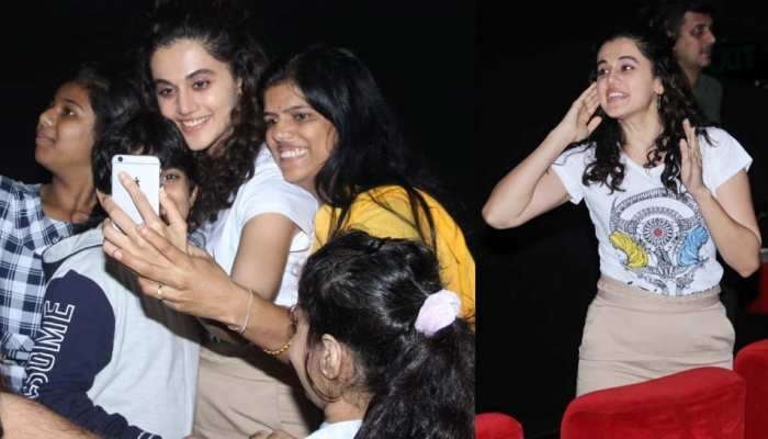 અચાનક થિએટરમાં પહોંચી ગઈ તાપસી પન્નૂ- જુઓ PHOTOS
