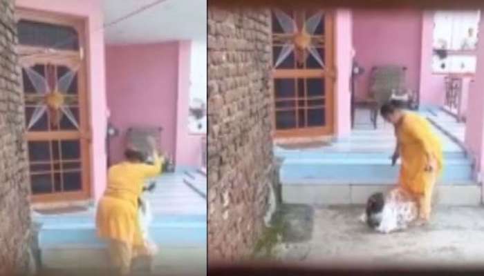 VIDEO: નિર્દયી માતાએ બાળકીને વાળ ખેંચી જમીન પર પટકી લાત-ઘૂસા માર્યા