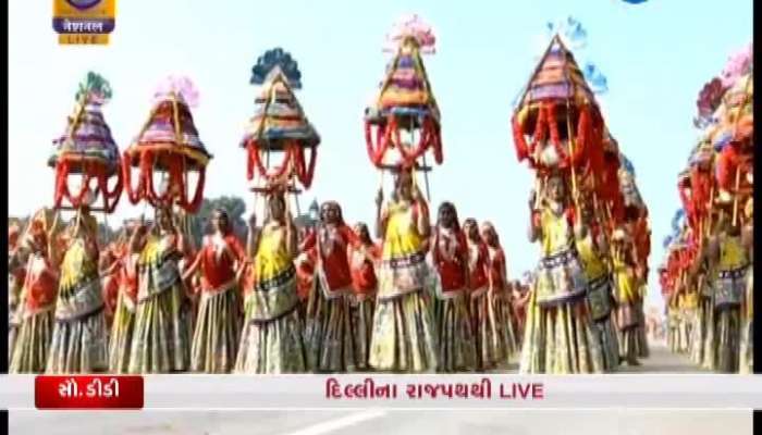 દિલ્હી: રાજપથ પર યોજાયેલી પરેડમાં ગરબાએ જમાવ્યો રંગ, જુઓ VIDEO