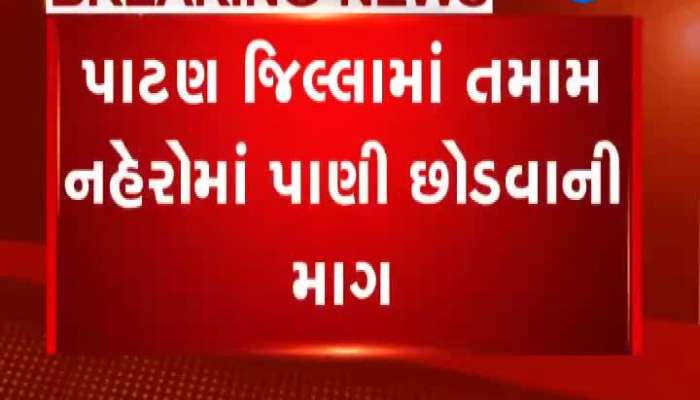 પાટણ જિલ્લામાં તમામ નહેરોમાં પાણી છોડવાની માગ