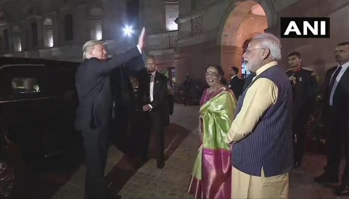 બે દિવસીય ભારતના પ્રવાસ બાદ રાષ્ટ્રપતિ ડોનાલ્ડ ટ્રમ્પ અમેરિકા રવાના