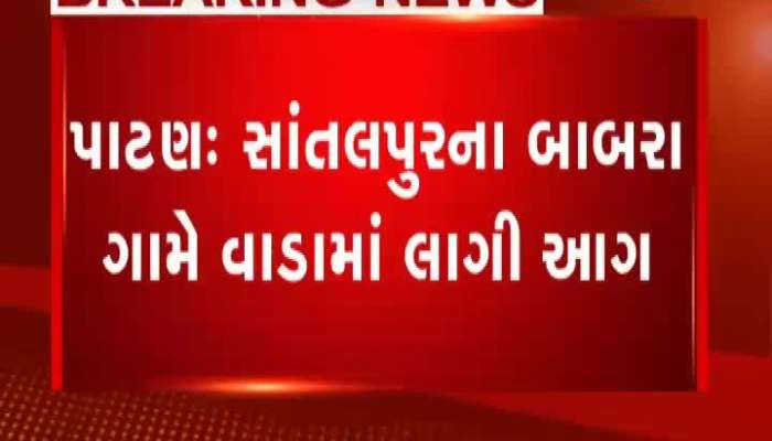 પાટણ : સાંતલપુરના બાબરા ગામે ઘાસમાં ભયાનક આગ...