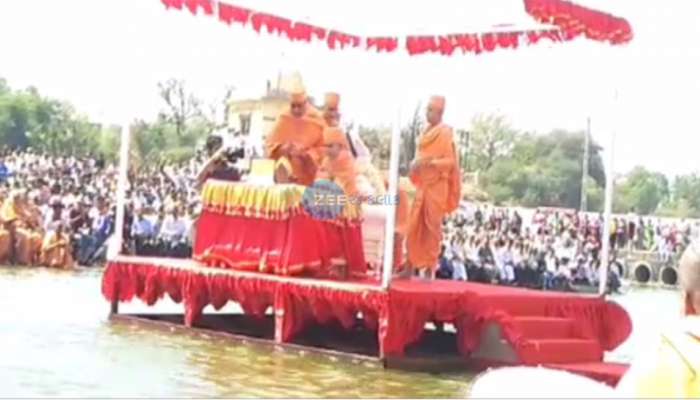 બોટાદ: BAPSના પરમ પૂજ્ય પ્રમુખ સ્વામી મહારાજના અસ્થિનું ઘેલો નદીમાં વિસર્જન કરાયું
