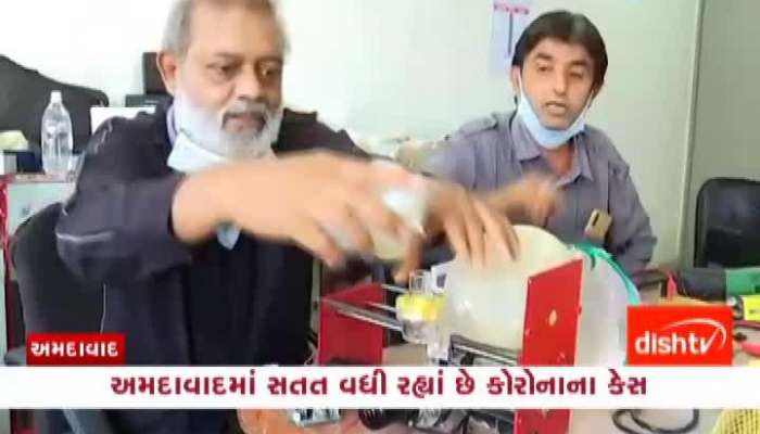 Low cost ventilator made at Ahmedabad