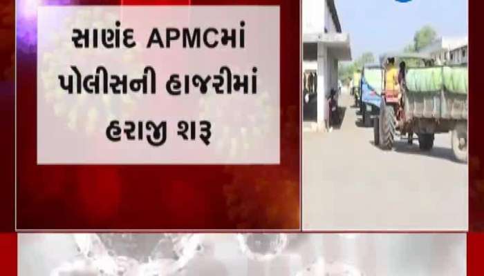 Auction Started In Presence Of Police In Sanand APMC