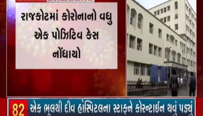 One more positive case of corona was reported in Rajkot, 12 cases were reported in rural areas