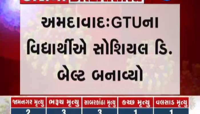 Ahmedabad: GTU student made social distance belt