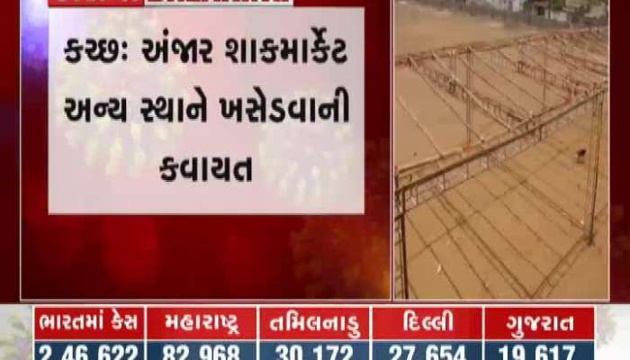 Separate land for vegetables to maintain social distance in Anjar, Kutch