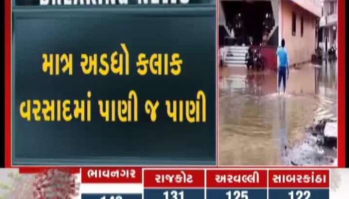 Heavy Rain In Kim Of Surat