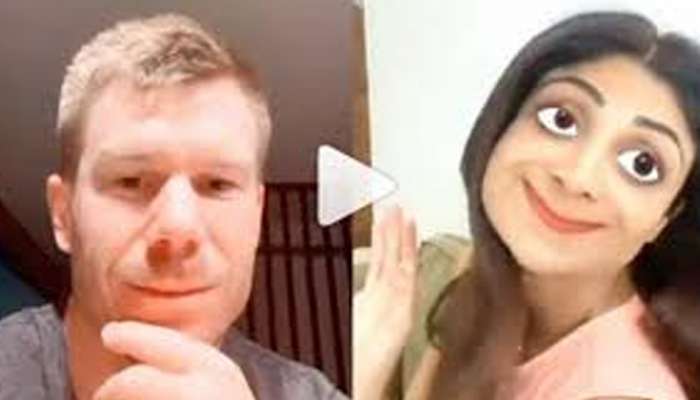 Viral Video: બોલીવુડની આ ટિક ટોક ક્વીનનો ડેવિડ વોર્નર સાથે રમૂજી વીડિયો, જુઓ અહીં