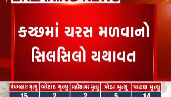 more drugs packets found on fifth day crick area of kutch