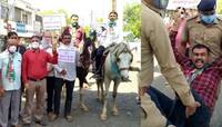 PHOTOS: પેટ્રોલ ડીઝલના ભાવવધારાના વિરોધમાં કોંગ્રેસ કાર્યકરો ઘોડે ચડ્યા