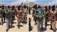 Video: પીએમ મોદીને મળી જવાનોનો જોશ High, લગાવ્યા 'ભારત માતા કી જય'ના નારા