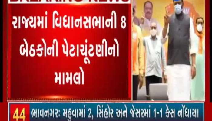  8 વિધાનસભાની પેટા ચૂંટણી મામલે ભાજપમાં નારાજગી