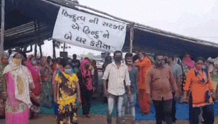 વડોદરા: આવાસો ઝડપથી ફાળવવાની માંગ સાથે સંજયનગરના વિસ્થાપિતો ગાંધીનગર નિકળ્યાં