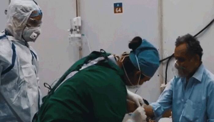 સુરત: કોવિડ કેર સેન્ટરમાં MLA એ PPE કીટ પહેરી મહિલા દર્દીઓ સાથે રક્ષાબંધન ઉજવ્યું