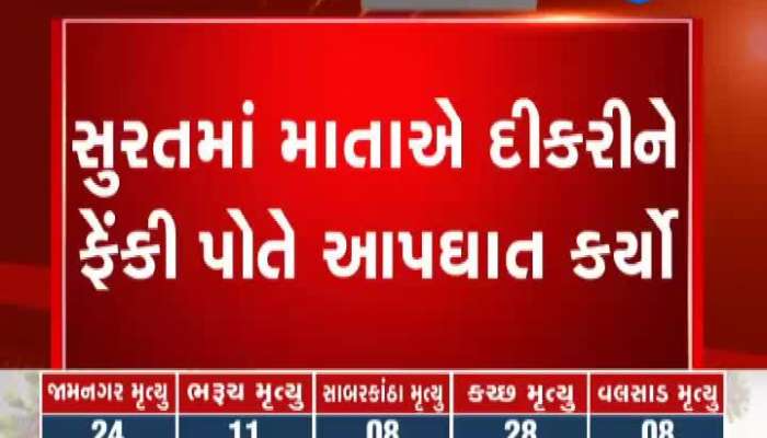 Mother Committed Suicide After Throwing Her Daughter In Surat