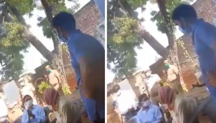 હાથરસ: DMનો વિવાદિત VIDEO, પીડિતાના પરિજનોને કહ્યું- બદલી નાખો નિવેદન 