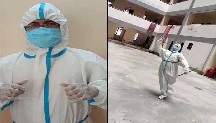 રાજકોટમાં PPF કીટ પહેરીને ગરબે રમ્યા ડોક્ટર, વીડિયો થયો વાયરલ