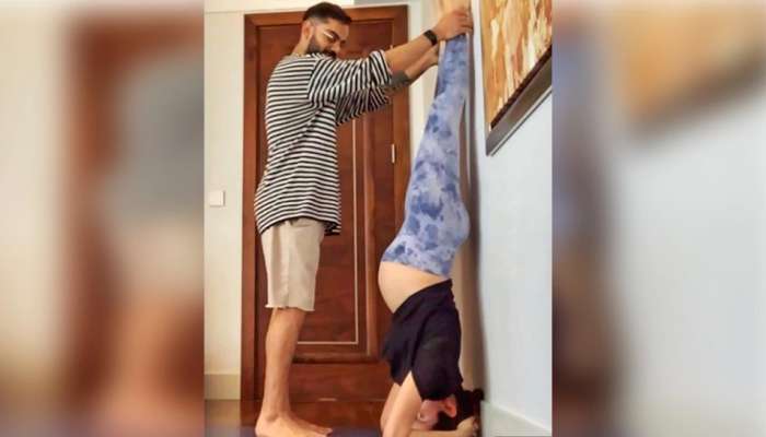 Anushka Sharma એ Pregnancy માં કર્યું શીર્ષાસન, વિરાટ કોહલીએ આ રીતે કરી મદદ