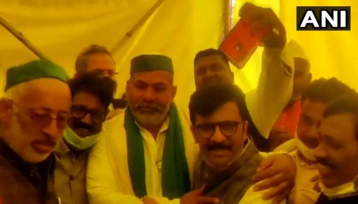 Farmers Protest: સંજય રાઉતે રાકેશ ટિકૈત સાથે કરી મુલાકાત