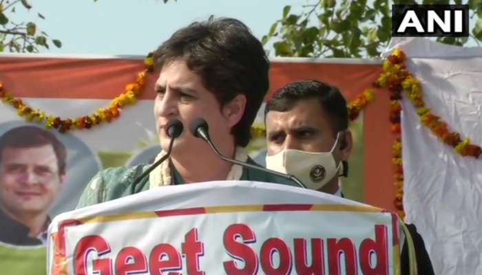 Bijnor Kisan Mahapanchayat: કિસાનો માટે નહીં, ઉદ્યોગપતિઓ માટે છે કૃષિ કાયદાઃ પ્રિયંકા ગાંધી