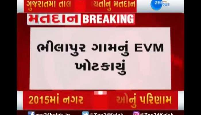 The EVM machine crashed within hours of the voting process