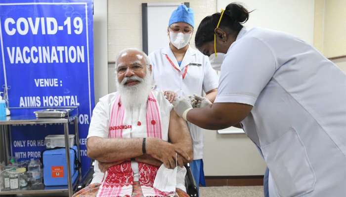 PM Modi એ કોરોનાની રસી લીધી, લોકોને કરી આ ખાસ અપીલ
