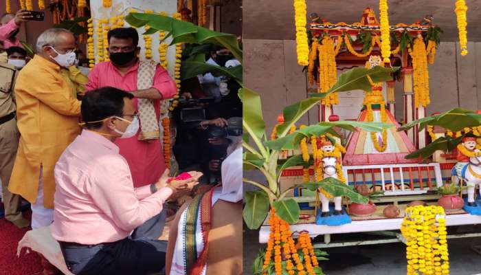 રથયાત્રાની પહેલી વિધિની શરૂઆત, જગન્નાથ મંદિરમાં આવેલ 3 ઐતિહાસિક રથની પૂજા કરાઈ રથયાત્રાની પહેલી વિધિની શરૂઆત, જગન્નાથ મંદિરમાં આવેલ 3 ઐતિહાસિક રથની પૂજા કરાઈ