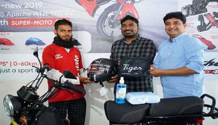 Zomato Boy એ સાઈકલ પર સુપરફાસ્ટ સ્પીડથી પહોંચાડ્યો ઓર્ડર, ઈનામમાં મળી શાનદાર બાઈક