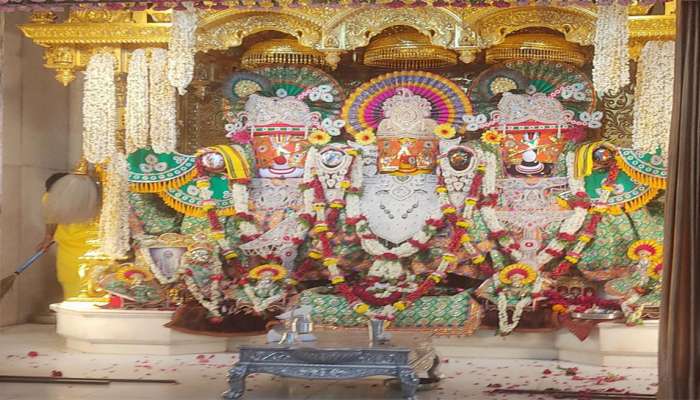 નાથની નેત્રોત્સવ વિધિ : રથયાત્રા પહેલા ભગવાનના આંખે પાટા બંધાયા, સીઆર પાટીલ પહોંચ્યા 