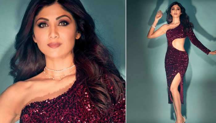 Shilpa Shetty એ શિમરી અંદાજમાં બતાવ્યું કર્વી ફિગર, જુઓ PHOTOS