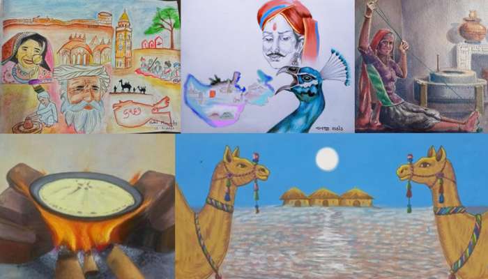 કચ્છી કલાનું કરાયું ઓનલાઇન પ્રદર્શન, પીંછીના લસરકે કચ્છી નવા વર્ષની ઉજવણી