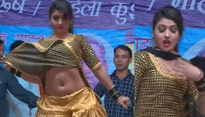 હરિયાણવી ડાન્સર ડાન્સમાં એટલી ખોવાઈ ગઈ...અચાનક કૂર્તો ઉઠાવીને કરવા લાગી આવા બોલ્ડ સ્ટેપ, જુઓ Video