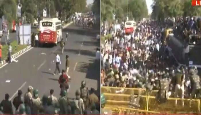 Bhopal: NSUI કાર્યકરો પર પોલીસે કર્યો લાઠીચાર્જ, CM હાઉસ પાસે કરી રહ્યા હતા વિરોધ પ્રદર્શન